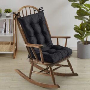 Cushion Chair Sitting Cushion Rocking Chair Cushion Pad Non Slip Cushion for Rocking Chair | premium Expot Quality ( Black Colouer )