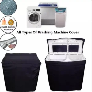 100% Waterproof Twin-Tub Washing Machine Cover - Jambo Size | L=38, W=22, H=39 Inches