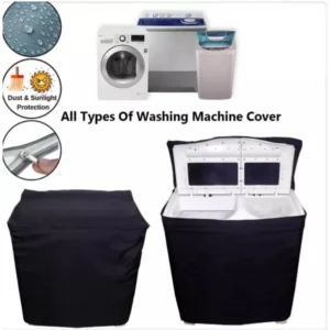 100% Waterproof Twin-Tub Washing Machine Cover - Universal Size | Best Fit For 7KG to 15KG