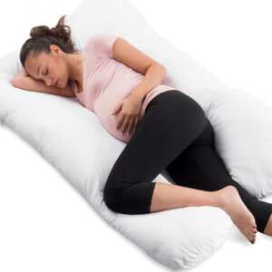 Pregnancy Pillow / U- Shape Maternity Pillow With Ball Fiber Filling - Lite Grey