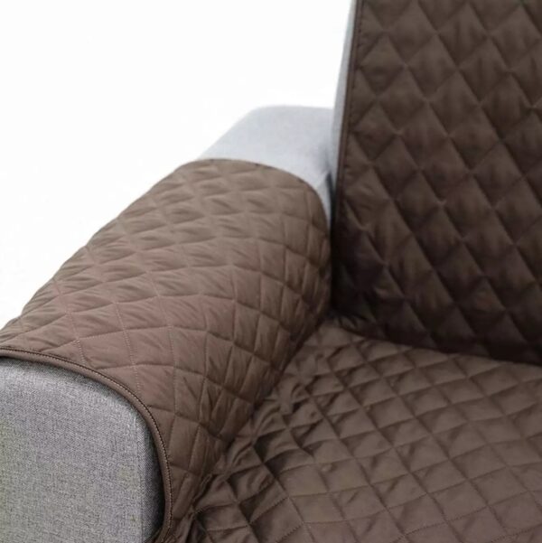 Ultrasonic Quilted Sofa Covers - Sofa Runner & Couch Cover - Brown
