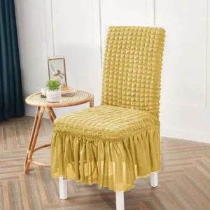Bubble Turkish Style Dinning Chairs Covers ( Skin Colour )