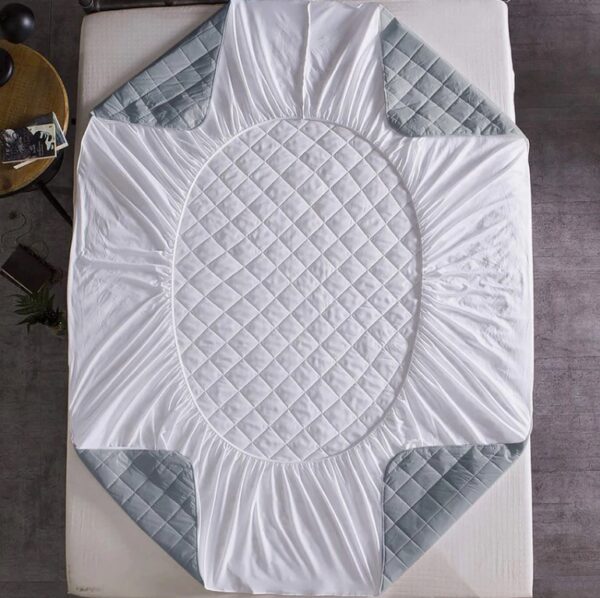 Soft Cotton Quilted 100% Waterproof Fitted Mattress Protector - Maroon