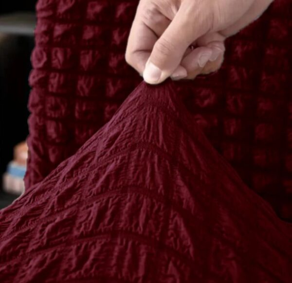 High Quality New Turkish Style Bubble Sofa Cover - Maroon Color