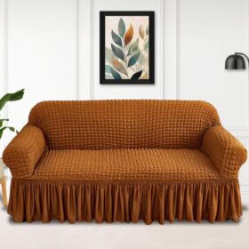 High Quality New Turkish Style Bubble Sofa Cover - Copper Color