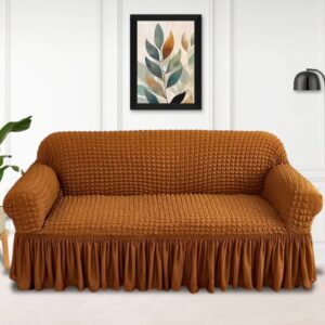 High Quality New Turkish Style Bubble Sofa Cover - Copper Color