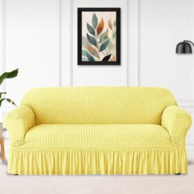 High Quality New Turkish Style Bubble Sofa Cover - Golden Color