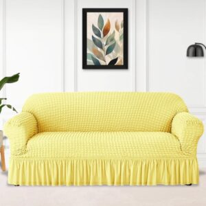 High Quality New Turkish Style Bubble Sofa Cover - Golden Color
