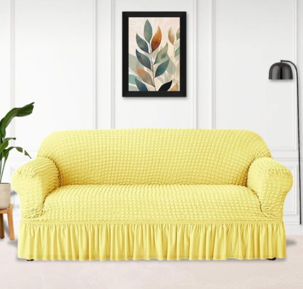 High Quality New Turkish Style Bubble Sofa Cover - Golden Color