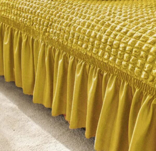 High Quality New Turkish Style Bubble Sofa Cover - Golden Color