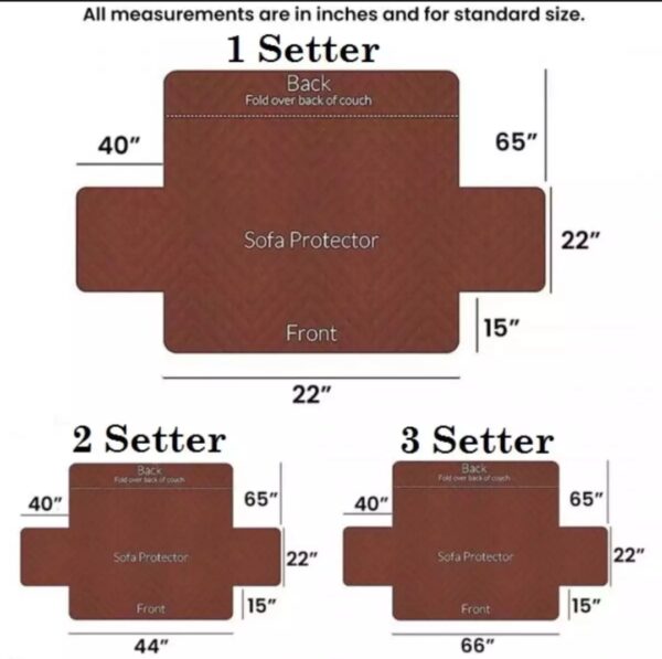 Ultrasonic Quilted Sofa Covers - Sofa Runner & Couch Cover - Maroon