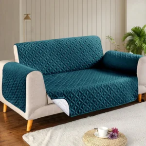 Ultrasonic Quilted Sofa Covers - Sofa Runner & Couch Cover - Zinc