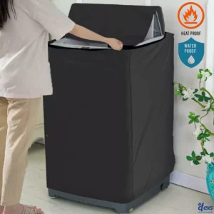 100% Waterproof Washing Machine Cover Black Color