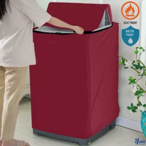 Waterproof Washing Machine Cover - Red
