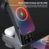 6 in 1 Wireless Charger Stand Fast Charging Dock Station for Samsung iPhone 14 13 12 11 Apple Watch Earpads Pro iWatch