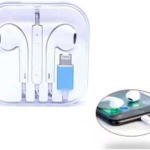 Apple EarPods Headphones with Lightning Connector, Wired Ear Buds for iPhone with Built-in Remote to Control Music, Phone Calls, and Volume