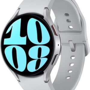 SAMSUNG Galaxy Watch 6 44mm Bluetooth Smartwatch, Fitness Tracker, Personalized HR Zones, Advanced Sleep Coaching, Heart Monitor, BIA Sensor for Health Wellness Insights, Big Screen, US Version Silver
