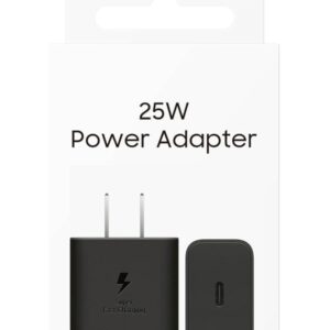 SAMSUNG 25W Wall Charger Power Adapter, C to C Cable Included, Super Fast Charging, Compact Design