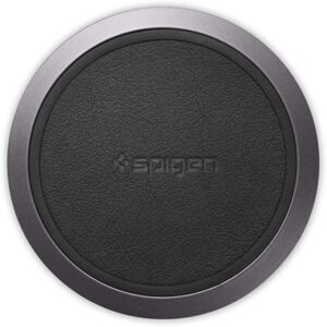 Spigen Universal Fast Wireless Charger, Fast Qi Certified 50W Leather Charging Pad Ultra Plus Wireless Charging