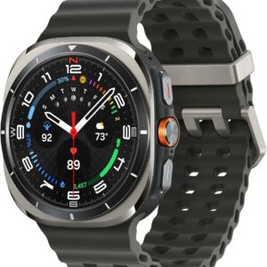 SAMSUNG Galaxy Watch Ultra 47mm LTE AI Smartwatch w/Energy Score, Wellness Tips, Heart Rate Tracking, Sleep Monitor, Fitness Tracker, GPS, 2025,Titanium