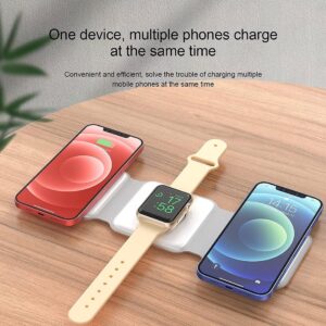 MagSafe® Compatible Dual Wireless Charger For iPhone 12/13/14/15 Series And Apple Watch