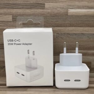 USA Lot Imported pre owned Refurbished 35W Dual PD Fast 100% Original Apple Charger With Free 2 Cables