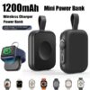 Mini Power Bank For Apple Watch Protable Charger 1200mAh Wireless Magnetic Power bank For IWatch Series Charging Spare Battery