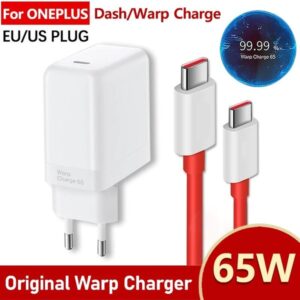 100% Original 65W OnePlus Warp Charger with 3.3 ft USB C Warp Charger Cable USA Lot imported