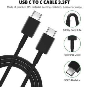 2M Type C to C PD Fast Charging Cable Original Samsung made in Vietnam