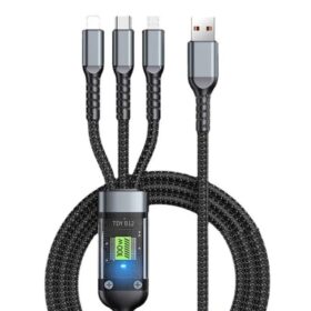 100W 3-in-1 10A Fast Charging USB To Type-C Micro & Lightening Cable Amazon Lot imported