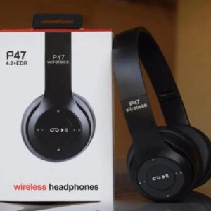 P47 Bluetooth Foldable Headset With Microphone Support